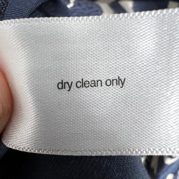 Lane Bryant Navy White Twill Cardigan Chevron Stripe Open Long Sleeve Sz 14 - Picture 4 of 5